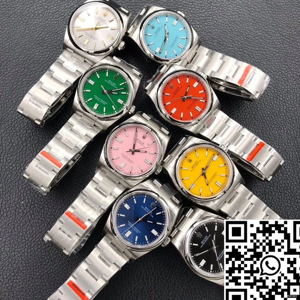 EW M126000-0003 Perpetual 36MM Blue Rolex Factory Dial Oyster 0106